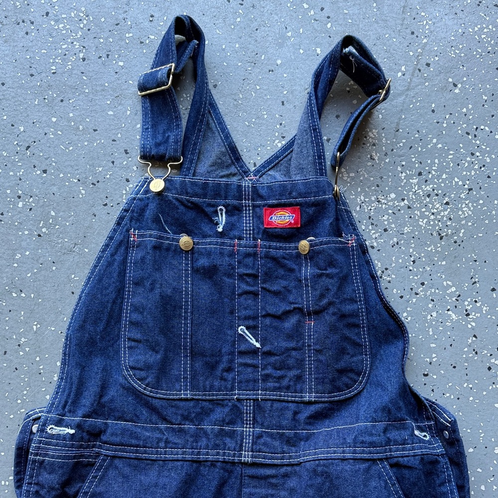 Dickies Blue Denim Overalls - Picture 2 of 4